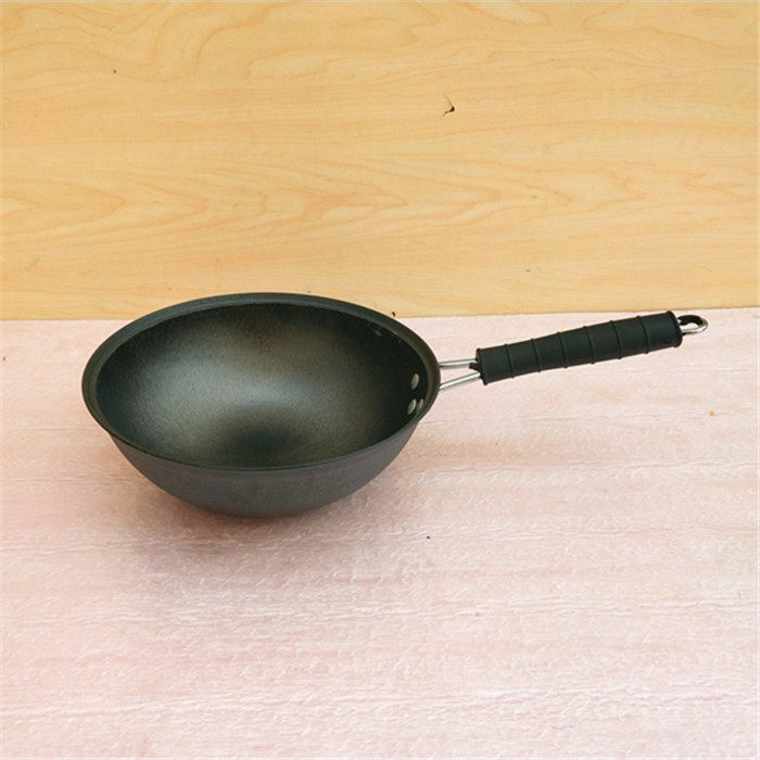 老式铸铁不沾无涂层生铁宝宝辅食锅奶锅家用单人小炒锅迷你小铁锅