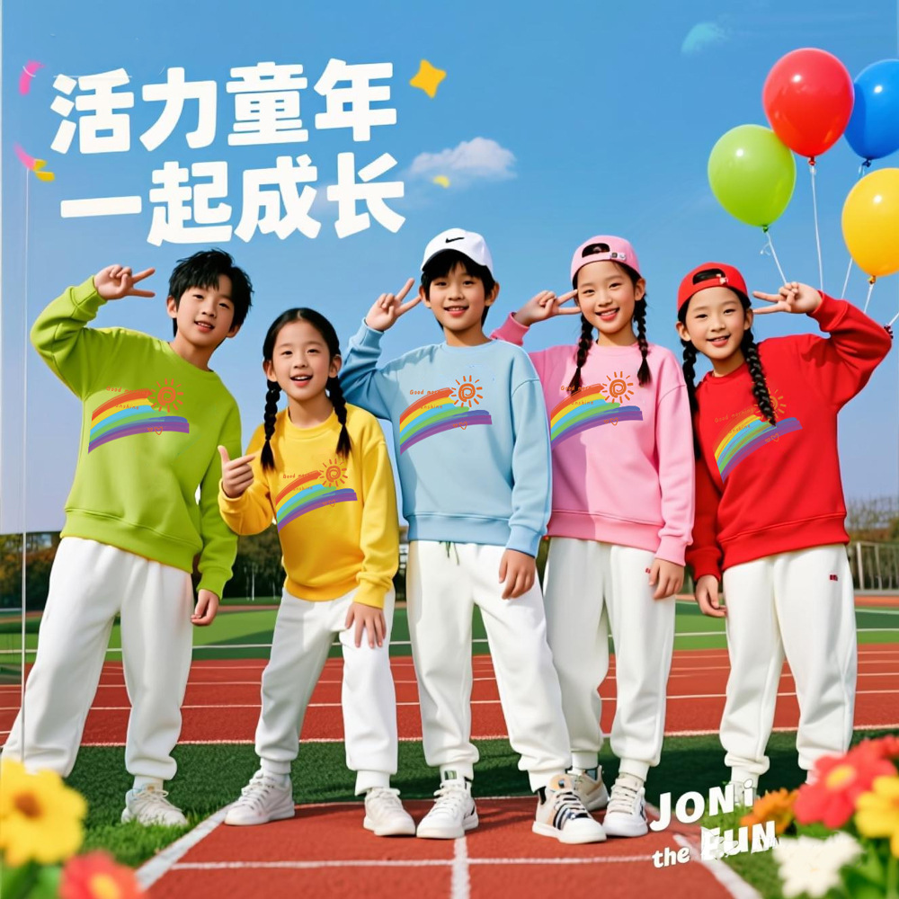 高端品质幼儿园班服学校运动会卫衣儿童男女童秋冬表演服工厂批发