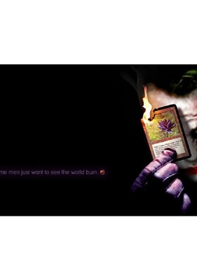 万智牌垫桌游周边卡牌MTG桌垫大鼠标垫小丑拿牌黑莲花joker