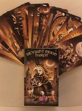 Deviant Moon Tarot cards set邪月塔罗牌无边框版 异月英文卡牌