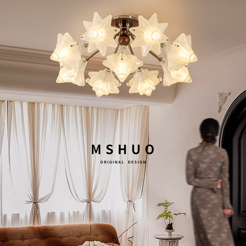 新款大气星星法式浪漫客厅灯具