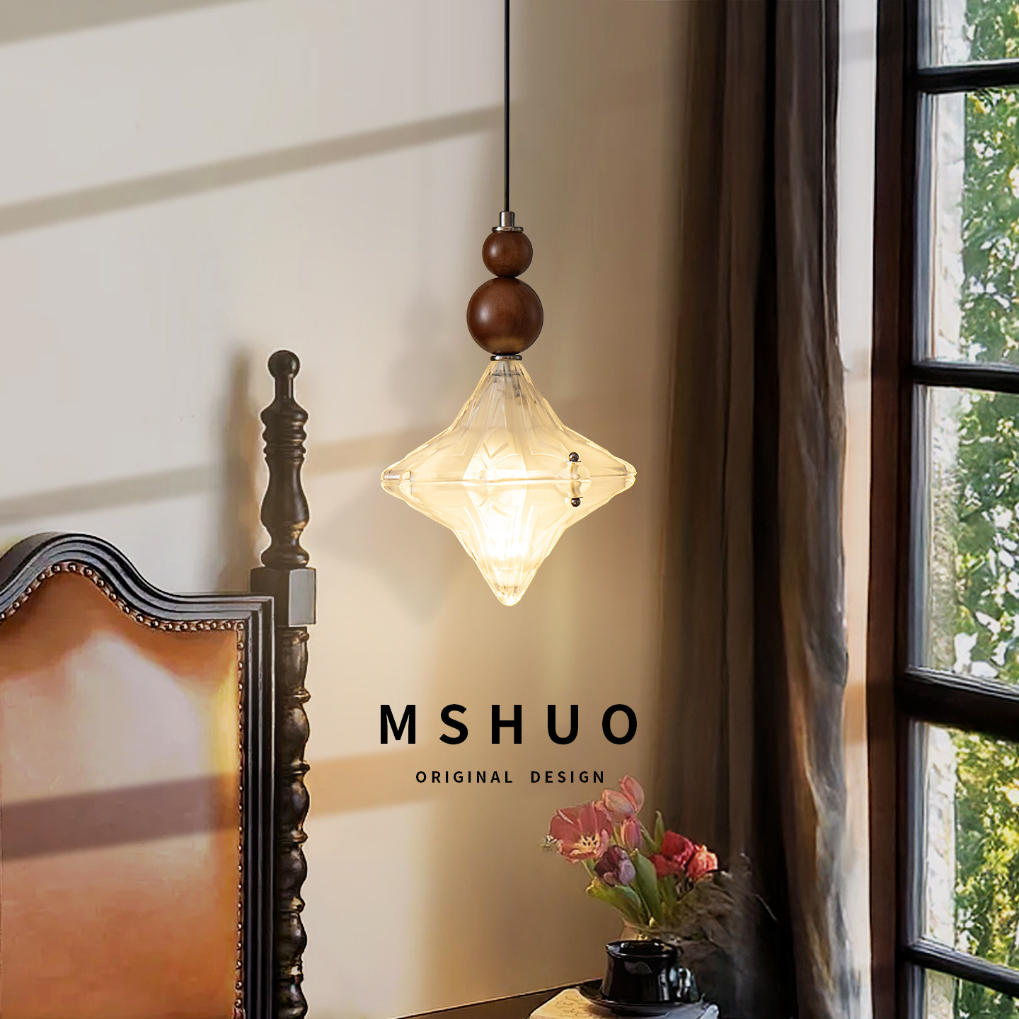 卧室床头吊灯中古风现代客厅背景墙小吊灯美式复古玄关入户装饰灯,家装灯饰光源,床头/玄关/吧台/过道吊灯,淘宝优惠券,粉丝福利购,淘宝优惠卷