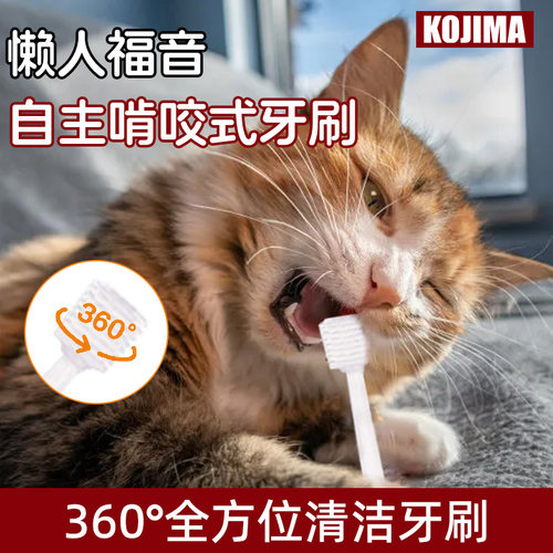 日本kojima猫咪狗狗牙刷用可食用