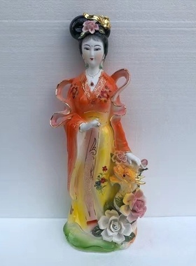 小龙女陶瓷神像18寸佛像摆件居家供奉龙王之女龙女神像凤凰女神像