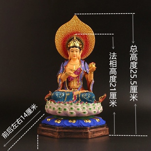 坚牢地神佛像大地母神地天财宝护法神树脂彩绘工艺品供奉摆件