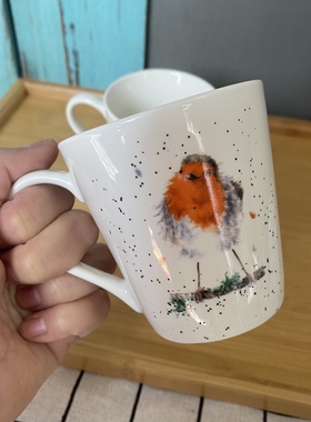高货波特美林pimpernel骨瓷马克杯水杯家用咖啡杯情侣早餐杯红雀