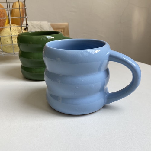 原单尾货 TYPO家小众设计感圈圈陶瓷牛奶咖啡杯家用水杯子马克杯