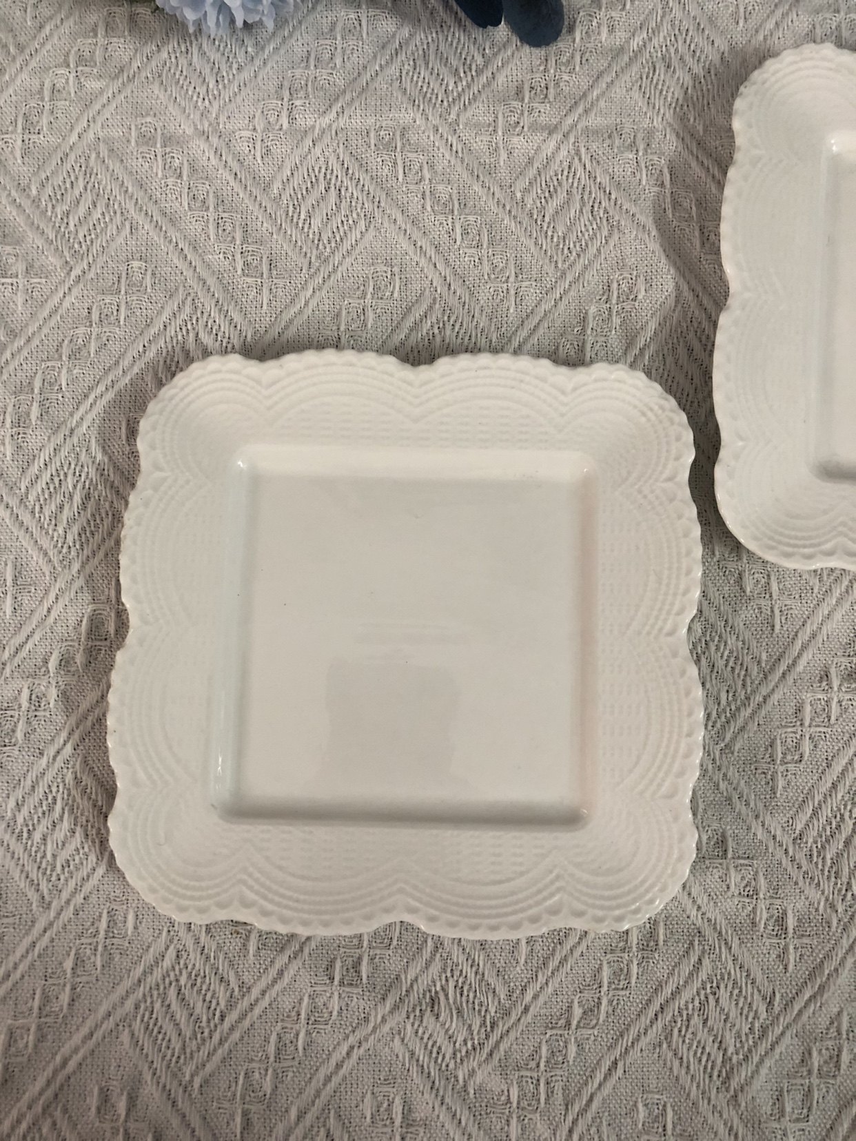 纯白色陶瓷浮雕花边平盘8寸陶瓷蛋糕盘点心盘子家用水果盘简约盘,餐饮具,盘,淘宝优惠券,粉丝福利购,淘宝优惠卷