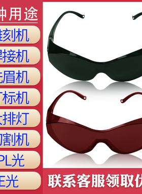 美容仪脱毛仪护目镜大排灯防护遮光专用墨镜光子嫩肤防光眼罩眼镜