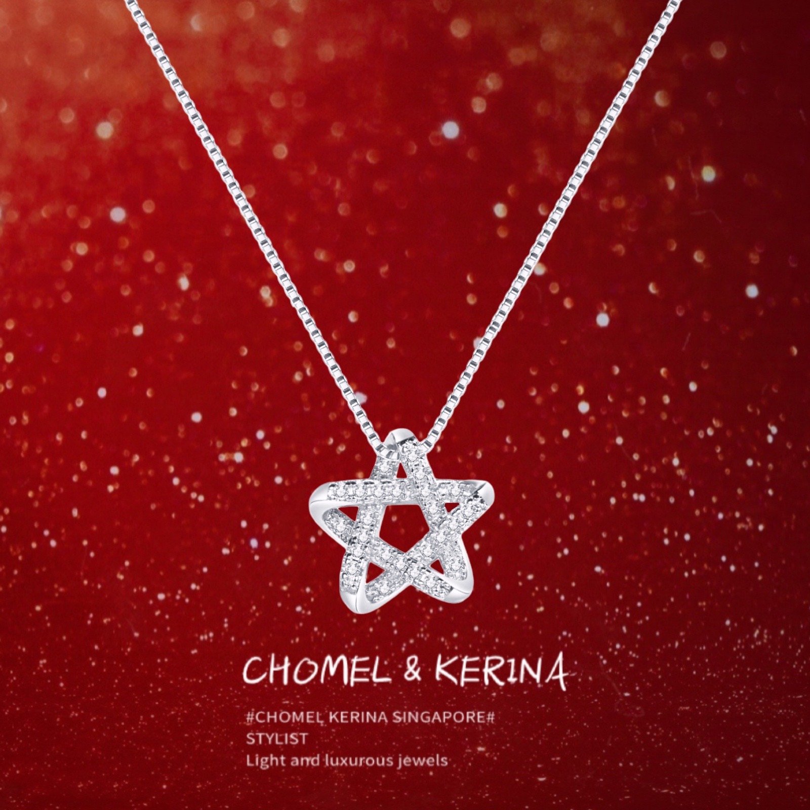 五芒星项链送女友送闺蜜