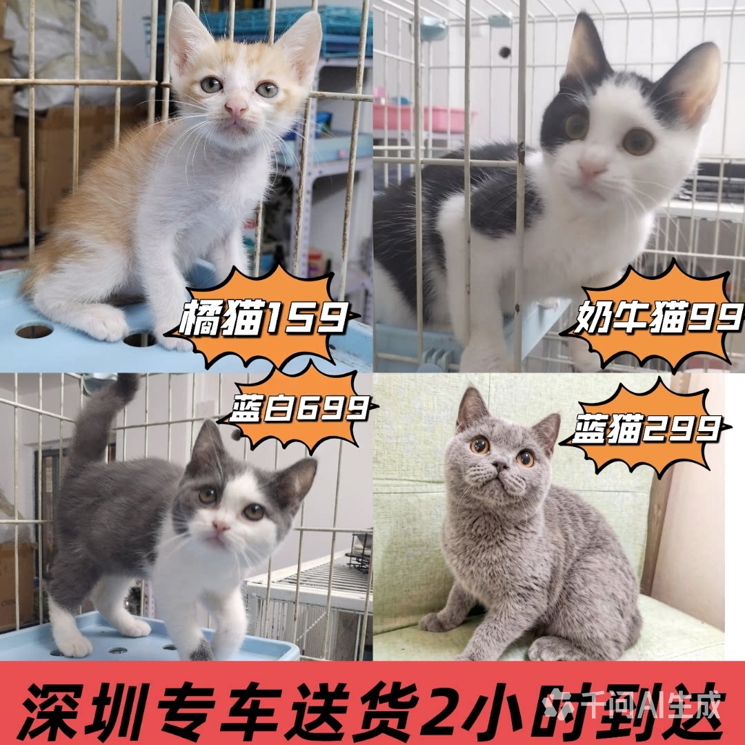 深圳本地宠物猫活体自取OR配送