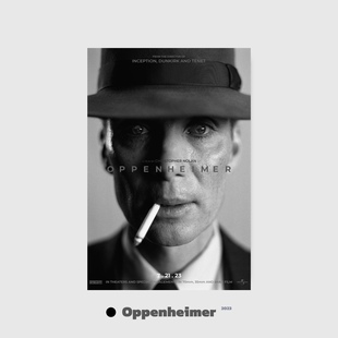 Oppenhemer奥本海默电影海报墙贴卧室男生自粘房间布置电影周边
