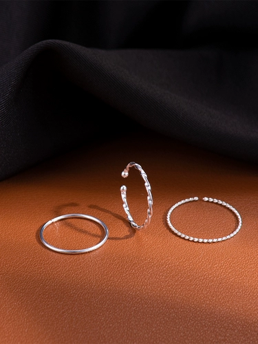 Небольшое дизайнерское кольцо с косичкой, серебро 925 пробы, легкий роскошный стиль, на указательный палец