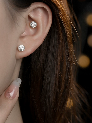 Черные блестки для ногтей, серьги, красная праздничнная изысканная серебряная игла, новая коллекция, изысканный стиль