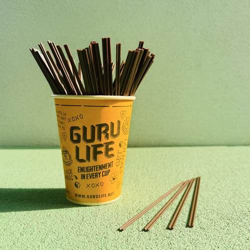 木制搅拌棒咖啡双孔吸管搅拌棒