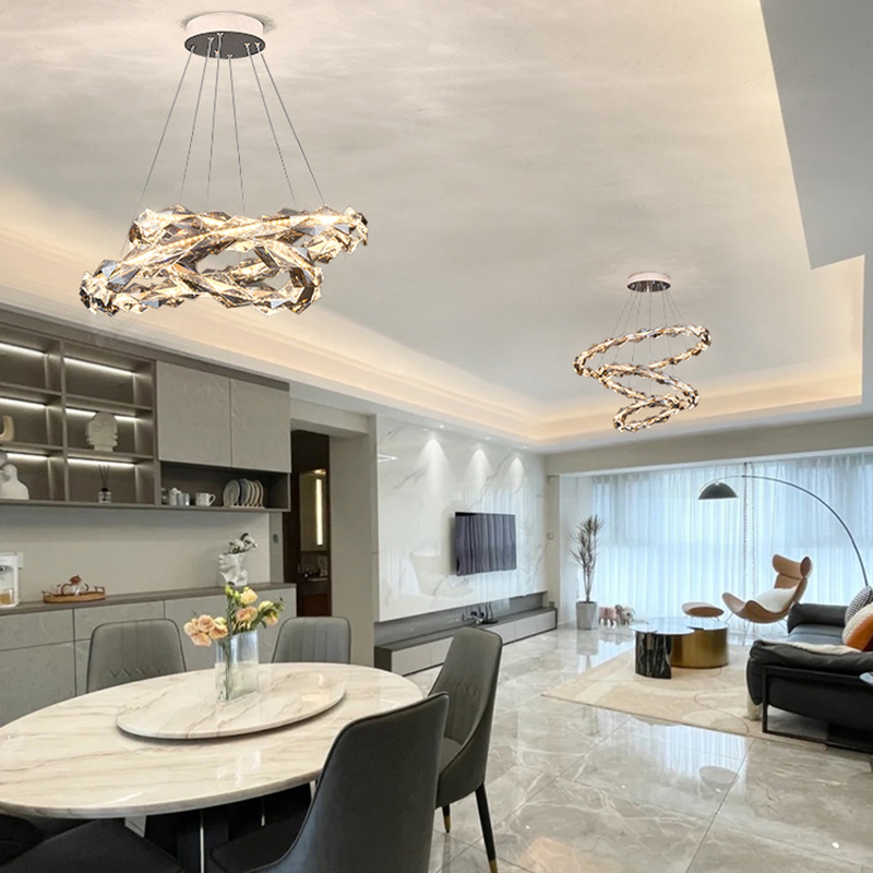 灯魅【DIY组合】意式客厅灯复式楼大吊灯别墅楼梯圆环形多层挑高