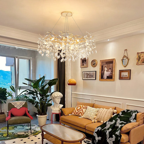 灯魅 可可法兰系列 法式水晶吊灯轻奢客厅灯枝形卧室餐厅大气灯具