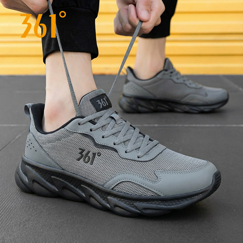 361男鞋春季新款网面跑步鞋男款官方正品软底透气鞋子ins运动鞋男