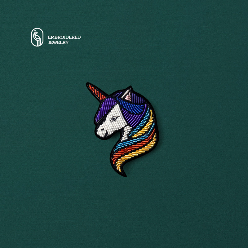 原创七彩独角兽胸针设计感小众饰品别针装饰衣服包包手工刺绣徽章,饰品/流行首饰/时尚饰品新,胸针,淘宝优惠券,粉丝福利购,淘宝优惠卷