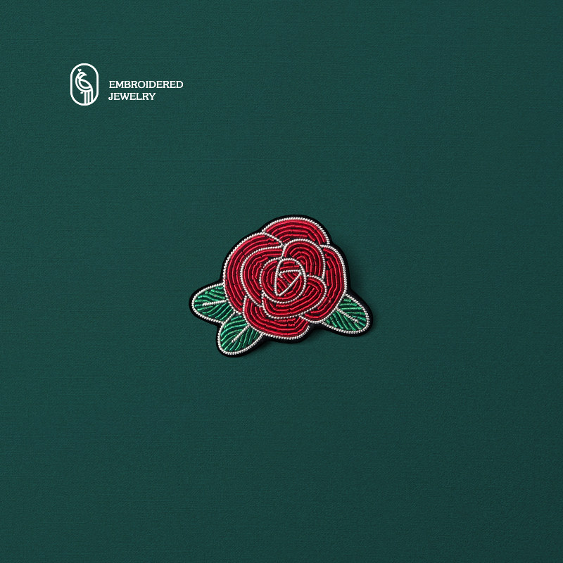 原创手工刺绣新中式红色牡丹花胸针设计感小众复古别针旗袍配饰女,饰品/流行首饰/时尚饰品新,胸针,淘宝优惠券,粉丝福利购,淘宝优惠卷