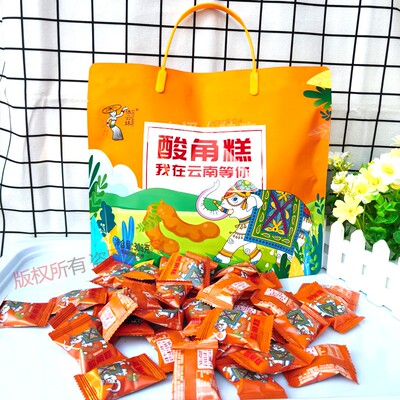 云南特产酸角糕狗屎糕梨汁糕508克芒果糖鲜花糕小吃软糖多味可选