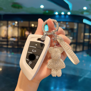 适用宝马4系钥匙套22款新2系425i/430i/225i/M240i/i4高档男女扣