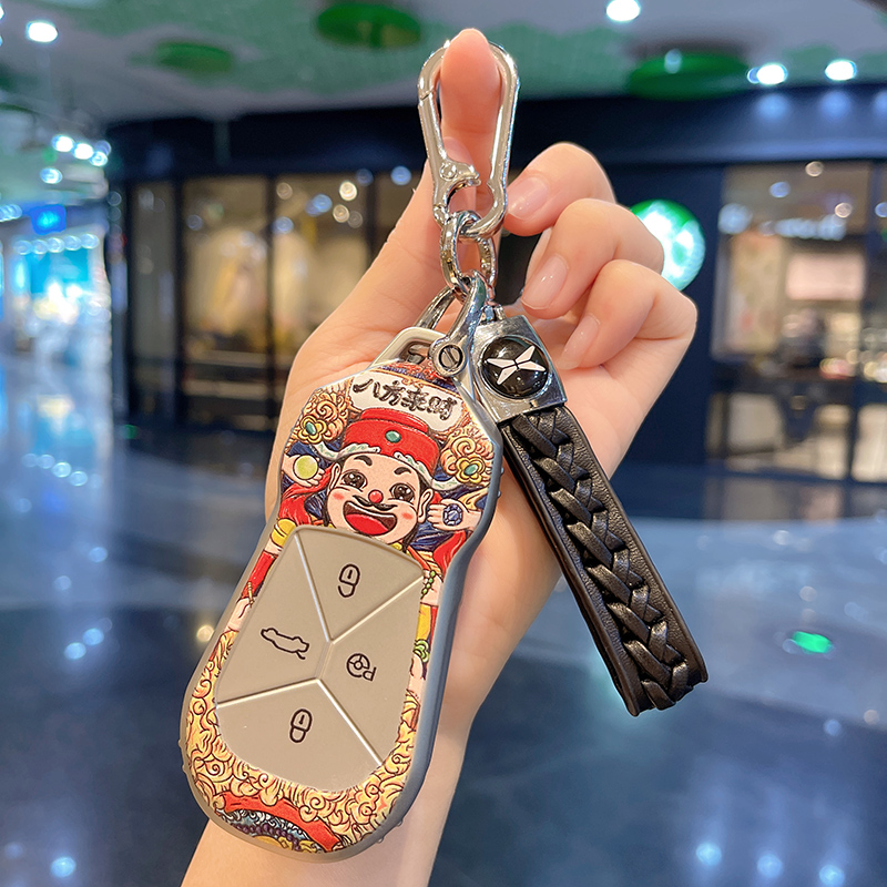 小鹏P7钥匙套G3/P5国潮高档全包