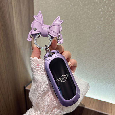 24-25款宝马mini钥匙套电动油车JCWcountrymans壳coopers迷你紫色