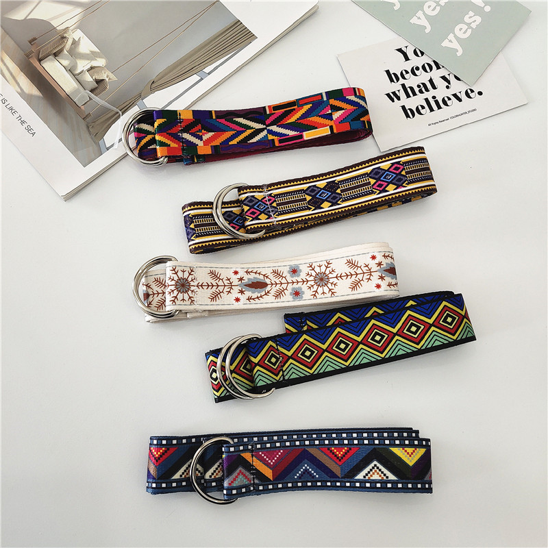 ins帆布腰带女bf风chic男青年潮