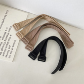 子绑带配件黑色扣 带束口绑带大衣束腕带袖 手腕带宽袖 口系带风衣袖