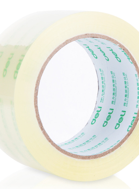 得力文具 30289 封箱胶带 一卷价格 打包胶带 55mm*80y 1筒6卷