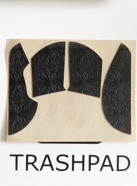 万灵WLmouse/mini/MAX鼠标防滑贴黑雪花聚氨酯0.45mm超薄