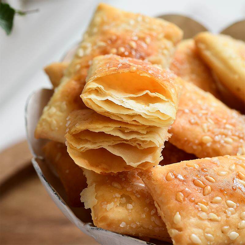 日式千层酥 薄脆一口酥  缸炉饼干松塔零食网红休闲食品150g