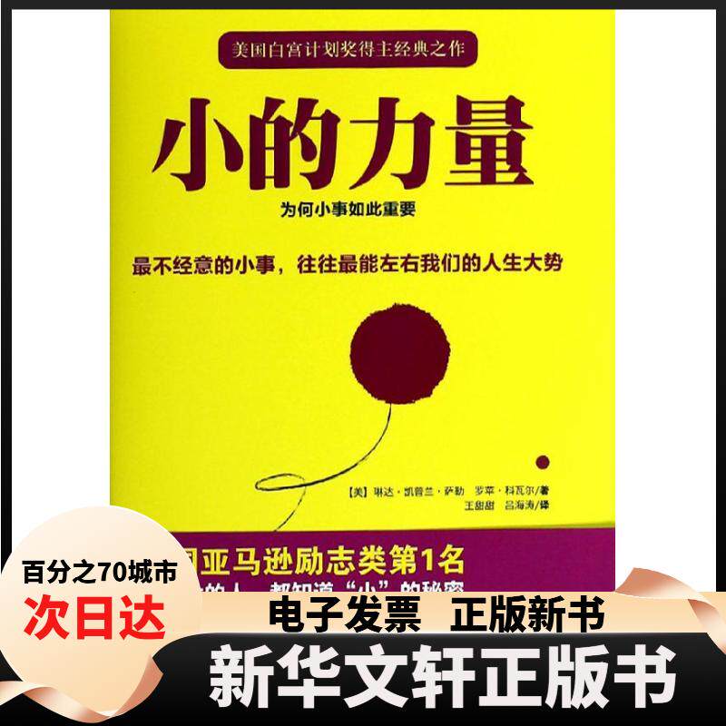 【新华书店】 小的力量：为何小事如此重要 琳达.凯普兰.萨勒 中国城市出版社