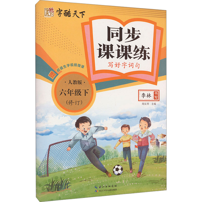 同步课课练 写好字词句 6年级下 人教版：李林 著 周汉琴 编 学生同步字帖 文教 长江少年儿童出版社 图书