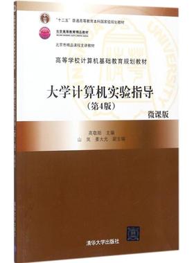 大学计算机实验指导（第4版微课版） 高敬阳、山岚、姜大光、卢罡、尚颖、马静、李芳、江志英 清华大学出版社 新华书店正版