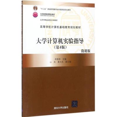 大学计算机实验指导（第4版微课版） 高敬阳、山岚、姜大光、卢罡、尚颖、马静、李芳、江志英 清华大学出版社 新华书店正版