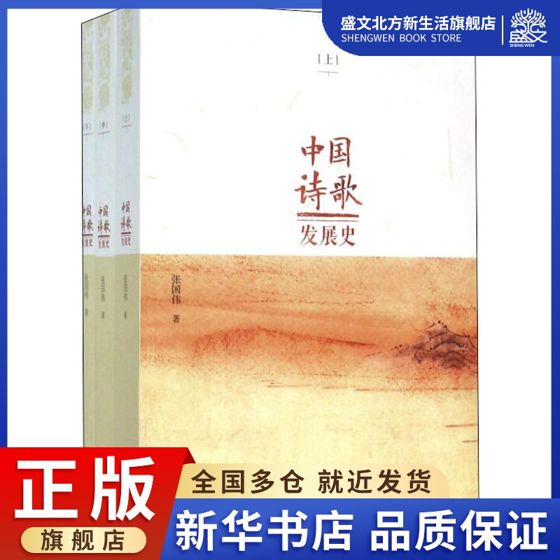 中国诗歌发展史(3册) 张国伟 著 古典文学理论 文学 河北教育出版社 图书