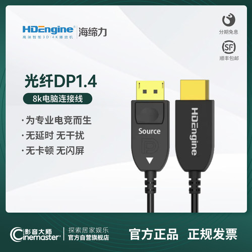 光纤海缔力电脑连接线8k4k显示器