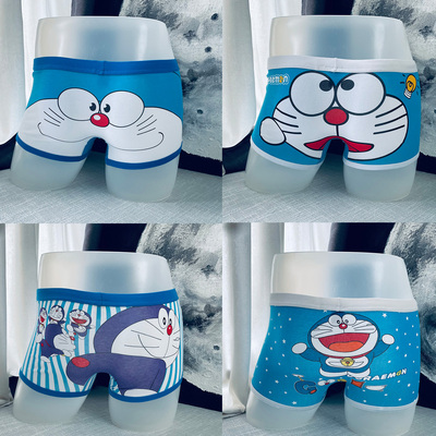 卡通平角裤纯棉新款抗菌男生内裤