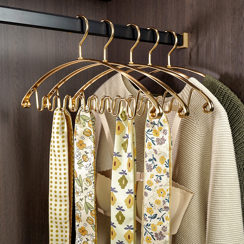 铝合金衣架波浪形吊带专用内衣防滑多功能挂钩无痕家用挂衣撑子