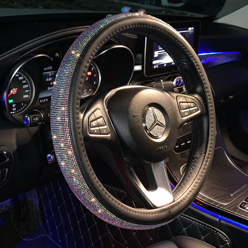 镶钻汽车方向盘套女高级感车把套