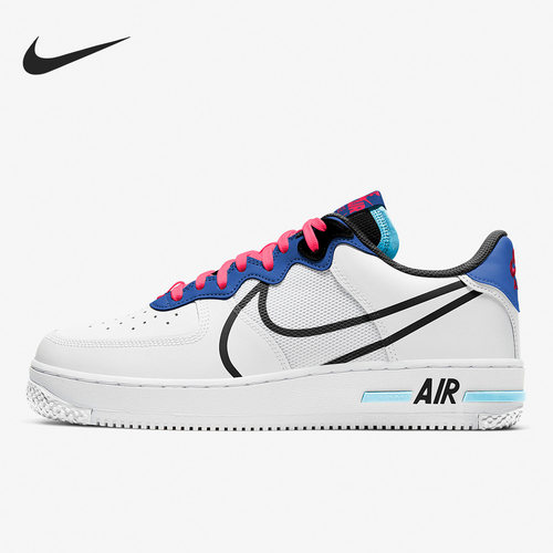 Nike/耐克正品新款Air Force 1 React男女空一号板鞋CT1020-102