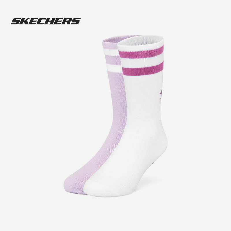 Skechers/斯凯奇正品休闲儿童中筒休闲运动袜两双装 L421K044