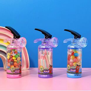 比得熊创意糖玩手电灭火筒玩具礼物好吃巧克力豆软糖CC棒糖果