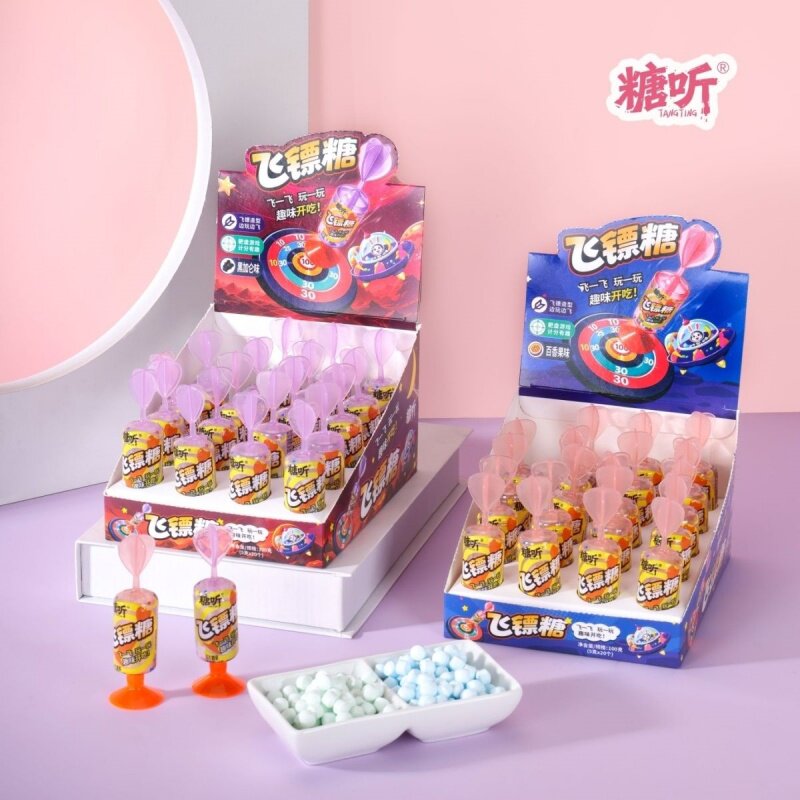 趣味飞镖糖果玩具糖多口味压片糖儿童校门口摆摊批发解馋零食无糖