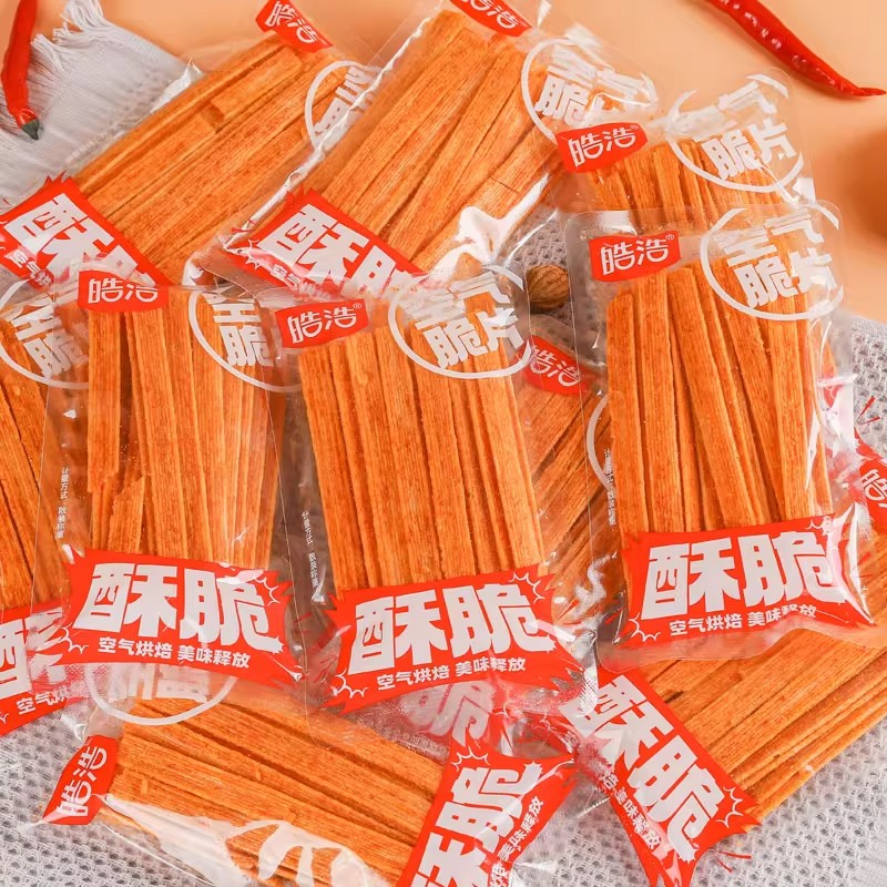 皓浩空气脆片辣条8090后怀旧小零食办公室怀旧麻辣香辣解馋小吃