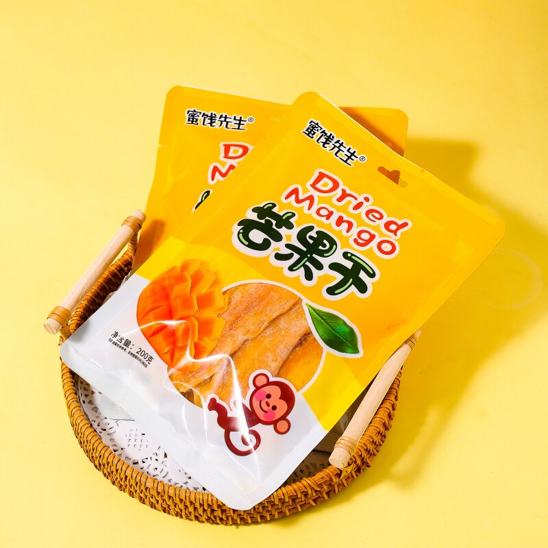 新货芒果干原切大片水果干蜜饯果脯休闲网红学生解馋零食酸甜果脯