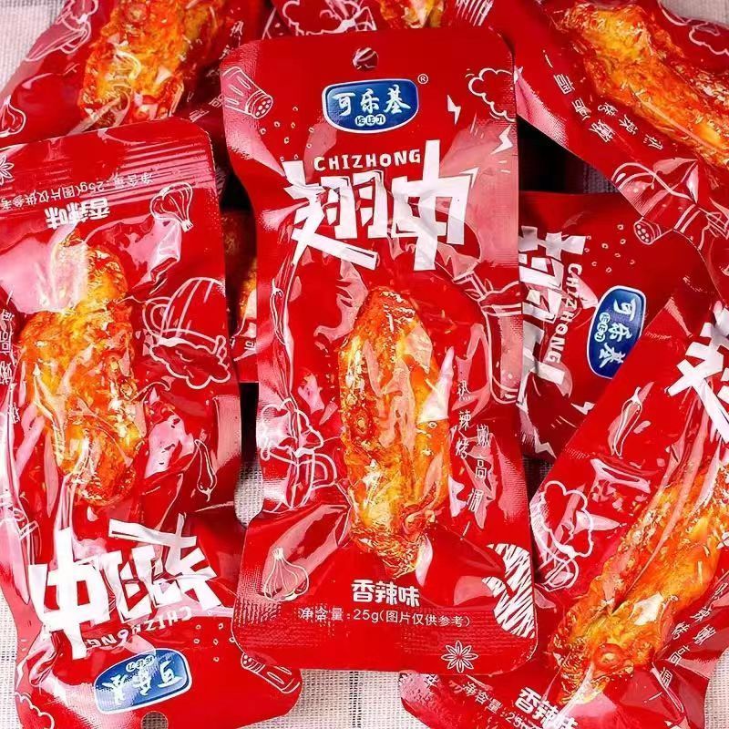 可乐基翅中即食蜂蜜鸭翅中黑鸭味烤翅香辣解馋休闲麻辣零食品小吃