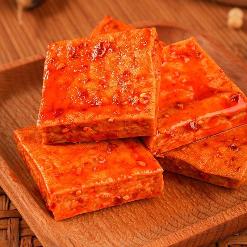茶油豆腐湖南特产四方小豆腐即食豆制品小吃追剧休闲年货解馋零食